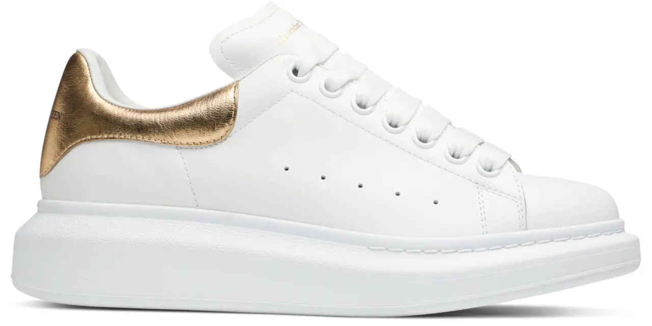Giày Alexander McQueen 'White Light Gold' 553770-WHFBU-9075