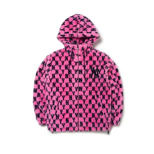 Áo MLB Monogram Plush Fleece Jumper NY Yankees 3AJPF1816-50PKD