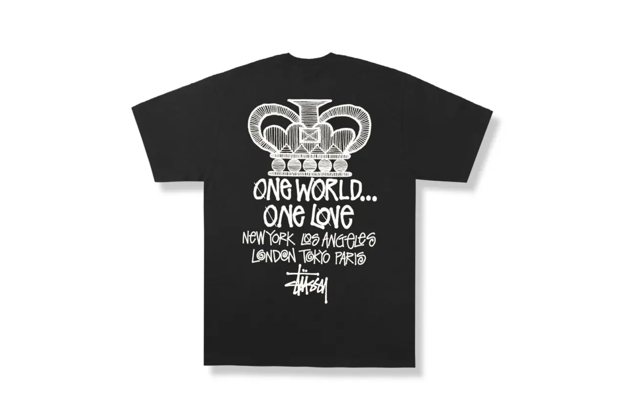 Alternative view of Áo Stussy One World Tee 'Black'