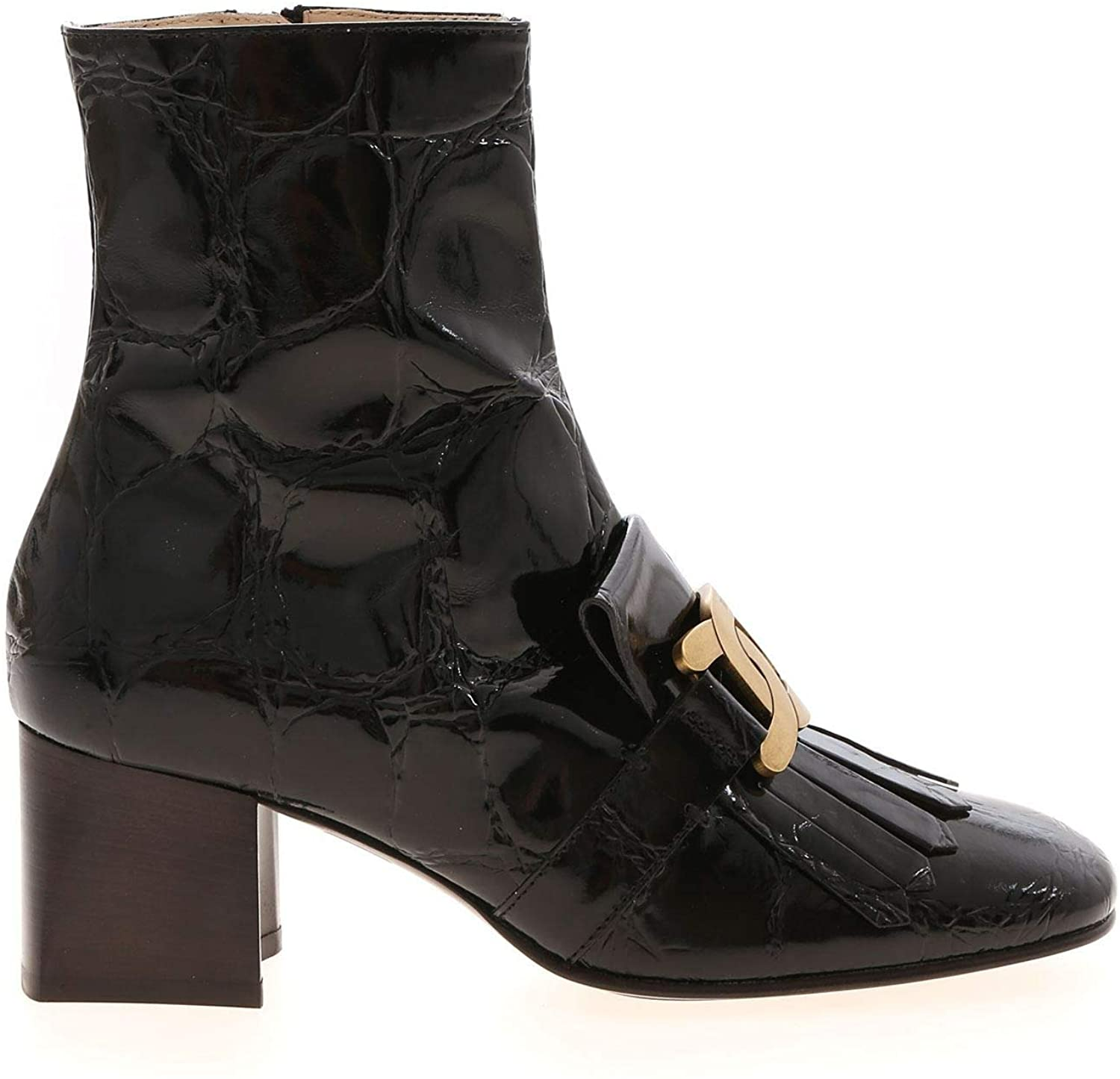 Giày Tod's BLACK LEATHER ANKLE BOOTS XXW71C0DH90XLXB999