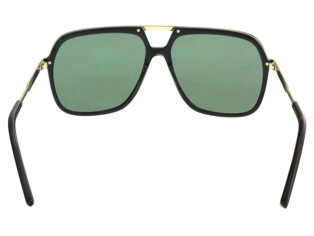 Alternative view of Kính Gucic Black & Gold Metal Frame Pilot Aviator GG0200S-001