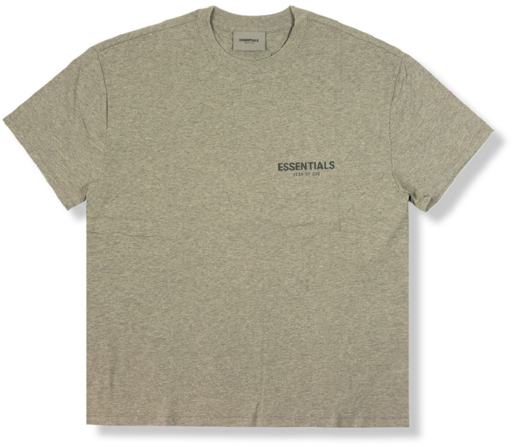 Ao Fear Of God Essentials T Shirt 'Light Heather Oatmeal'