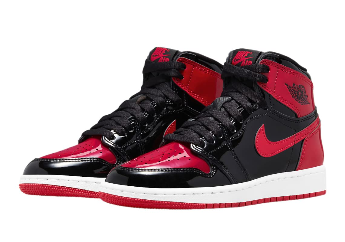 Giày Nike Air Jordan 1 Retro High OG (GS) 'Patent Bred' 575441-063 - Ảnh 7