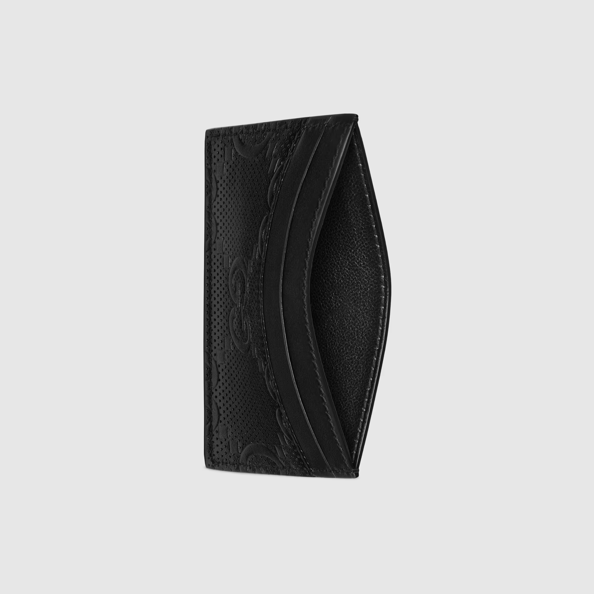Vi Gucci GG Embossed Card Case 'Black' 625564-1W3AN-1000