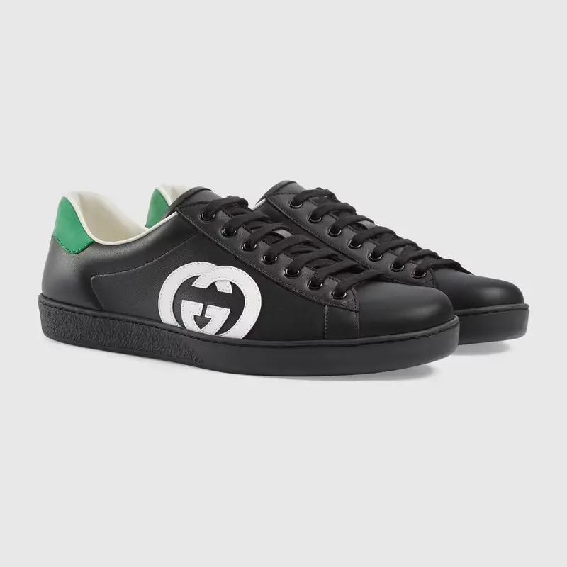Alternative view of Giày Gucci Ace Interlocking G 'Black' 625783-1XG70-1103