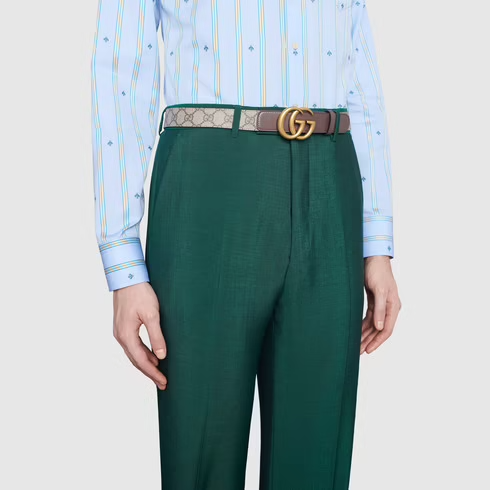Thắt Lưng Gucci Double G Buckle GG Belt 625839-92TLT-8358 - Ảnh 6