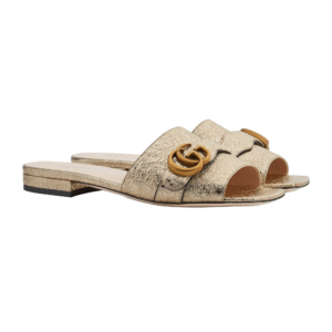 Alternative view of Dép Gucci Women's Slide With Double G Gold 626742-DKT00-7100