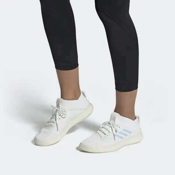 Alternative view of Giày Adidas Wmns PureBoost Trainer 'White Glow Blue' DB3374