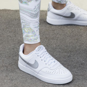 Alternative view of Giày Nike Court Vision Low 'White Metallic Silver' CD5434-111