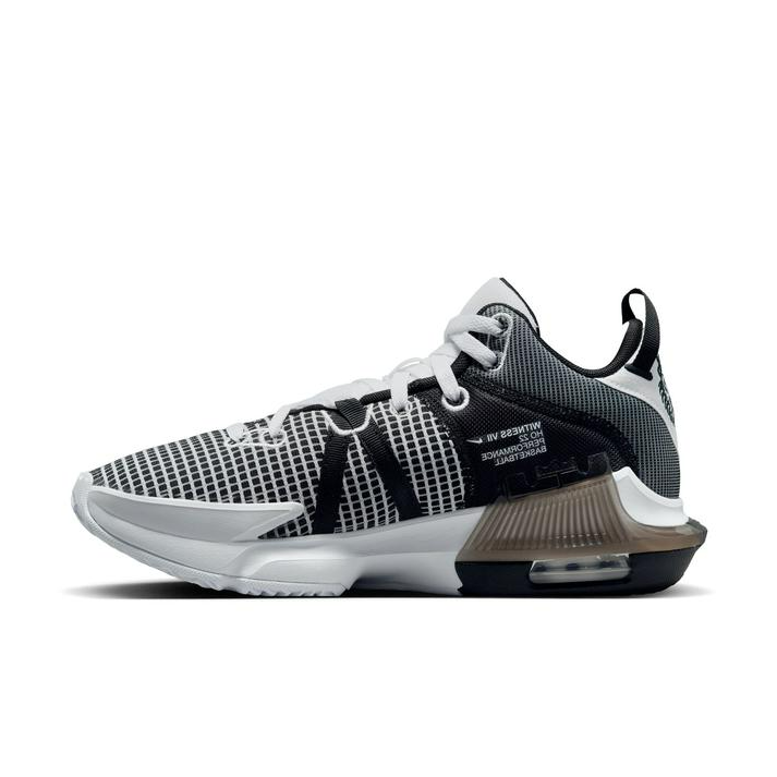 Giày Nike LeBron Witness 7 EP 'White Black' DM1122-100 - Ảnh 6