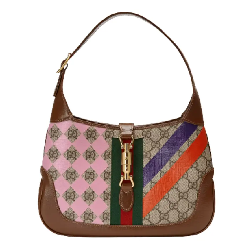 Túi Gucci Jackie 1961 GG Supreme 'Beige Ebony' 636706-UQHEG-8309