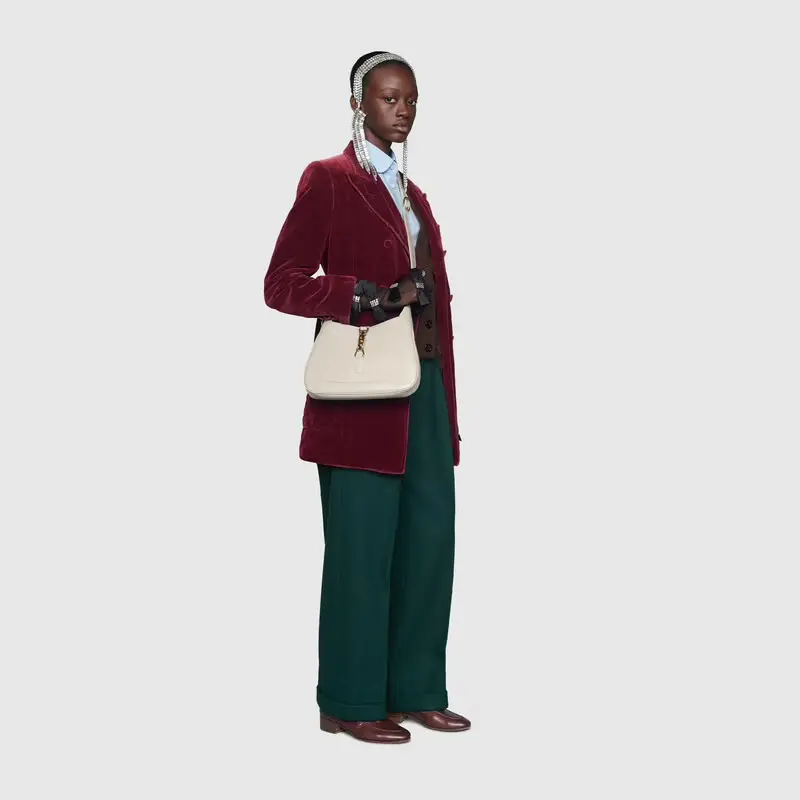 Alternative view of Túi Gucci Jackie 1961 Small Shoulder White Leather 636709-10O0G-9022