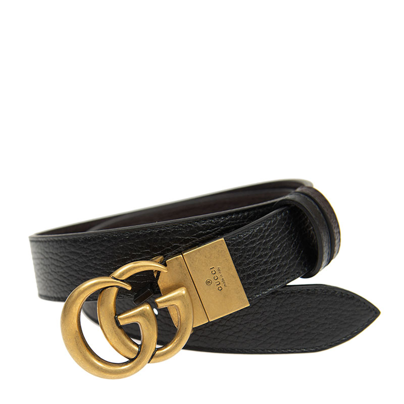 Thắt Lưng Gucci Reversible Thin Belt With Double G Buckle 643847-CAO2T-1062 - Ảnh 6