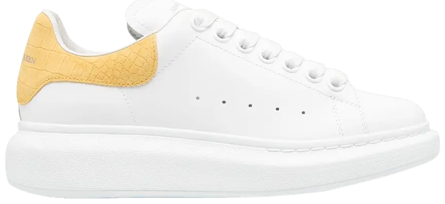 Giày Alexander McQueen Wmns Oversized Sneaker 'White Mimosa' 650788-WHZ4K-9718
