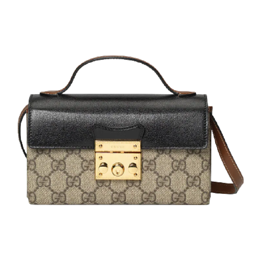 Túi Gucci Padlock Mini Black And Brown Leather 652683-96GAG-9785