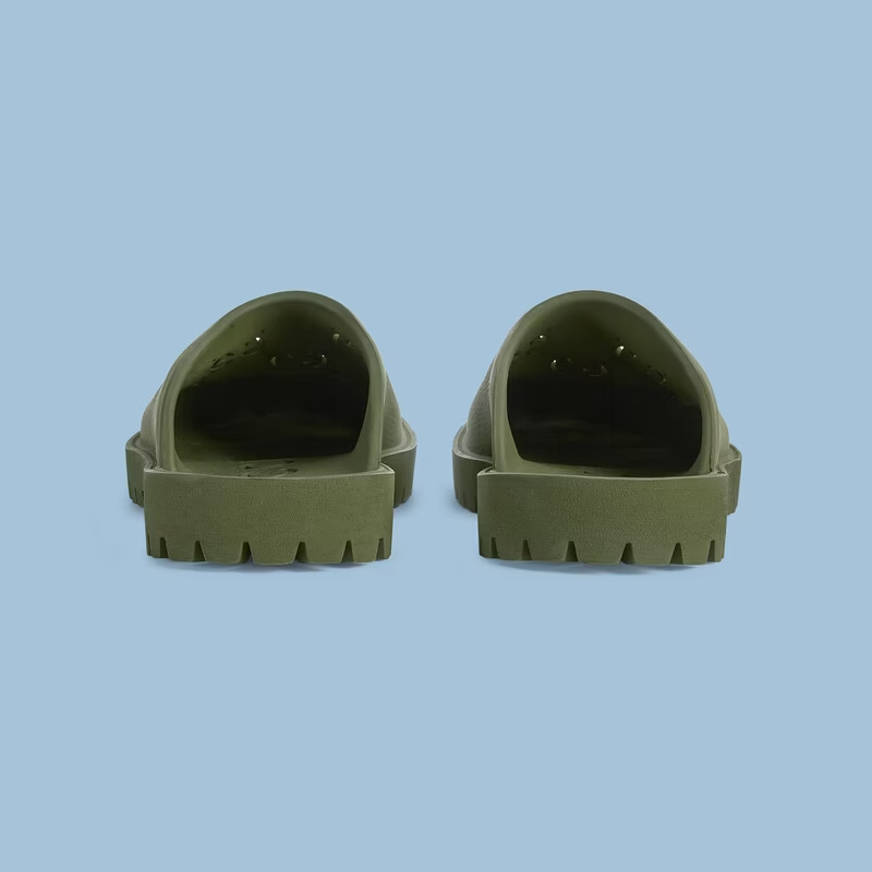 Dep Gucci Men's GG Slip-on Sandal 'Dark Green' 655517-JFB00-3300