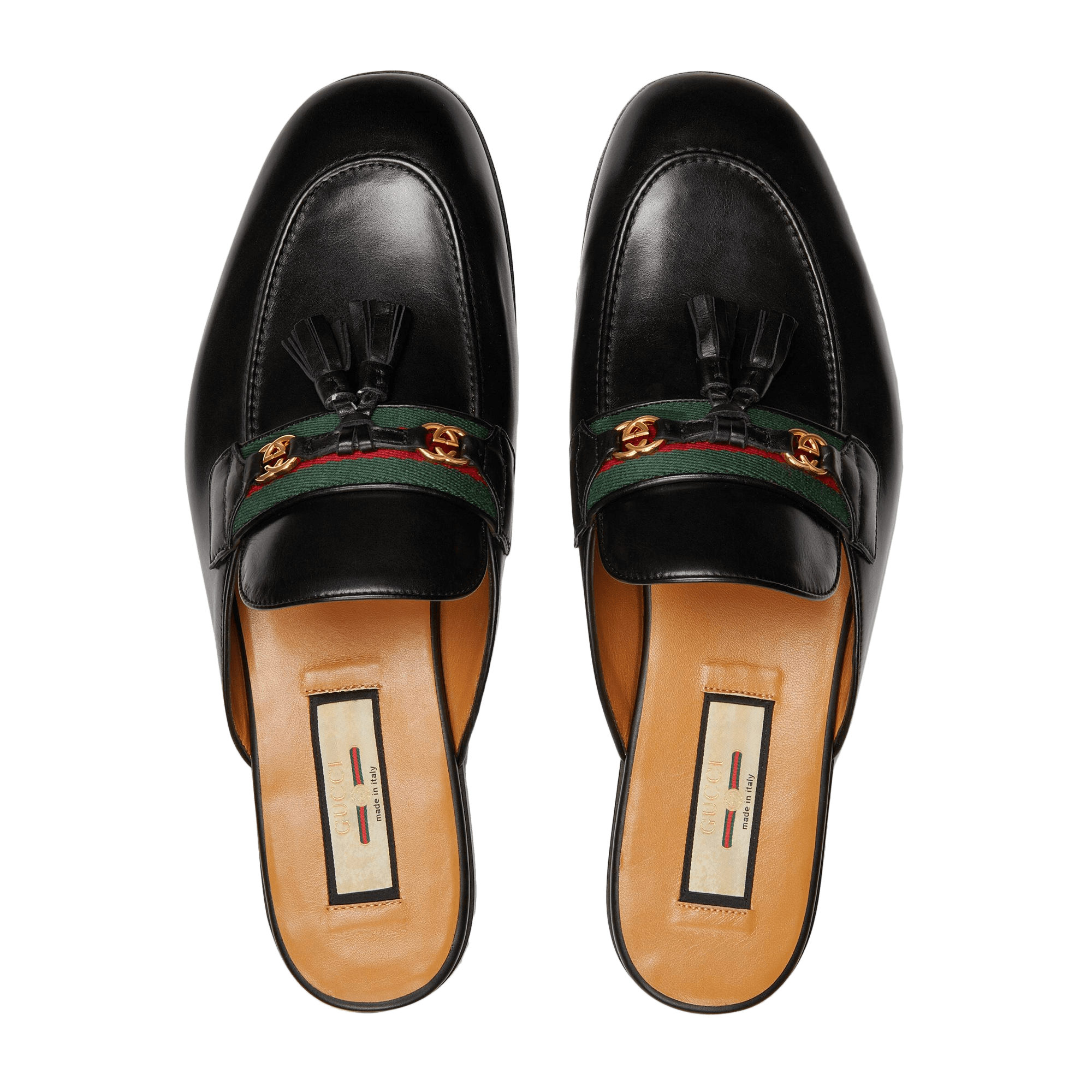 Giày Gucci Web Slippers 'Black' 6555801W6101066 - Ảnh 4