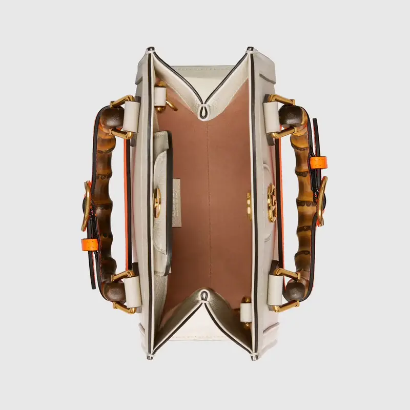 Alternative view of Túi Gucci Diana Mini Tote White Leather 655661-17QDT-9060