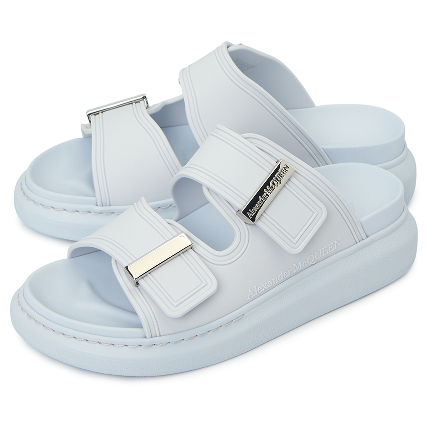 Dep Alexander Mcqueen Oversole Hybrid Slide 'Light Blue' 658063-W4Q51-5305