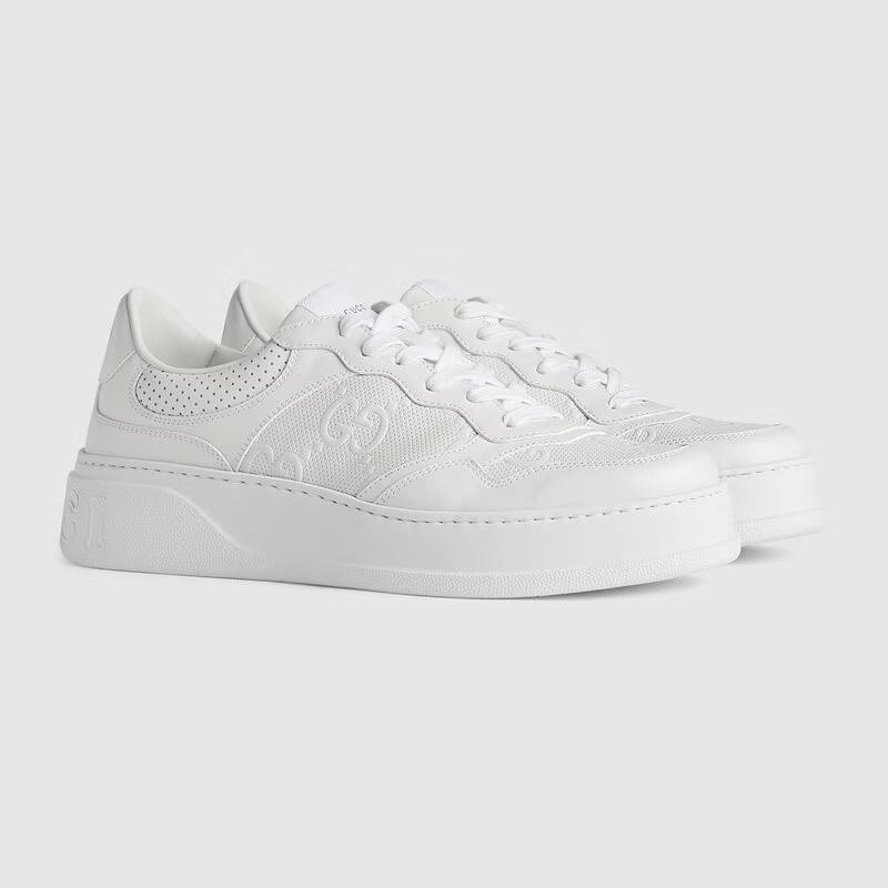 Giay Gucci GG Embossed Sneaker 'White' 669582-1XL10-9014