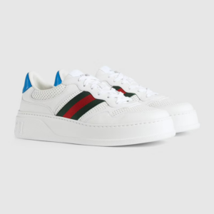 Giay Gucci Sneaker With Web 'White' 669698-UPG10-9060
