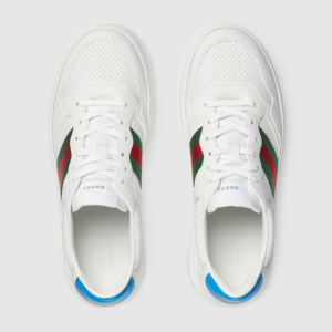 Giay Gucci Sneaker With Web 'White' 669698-UPG10-9060