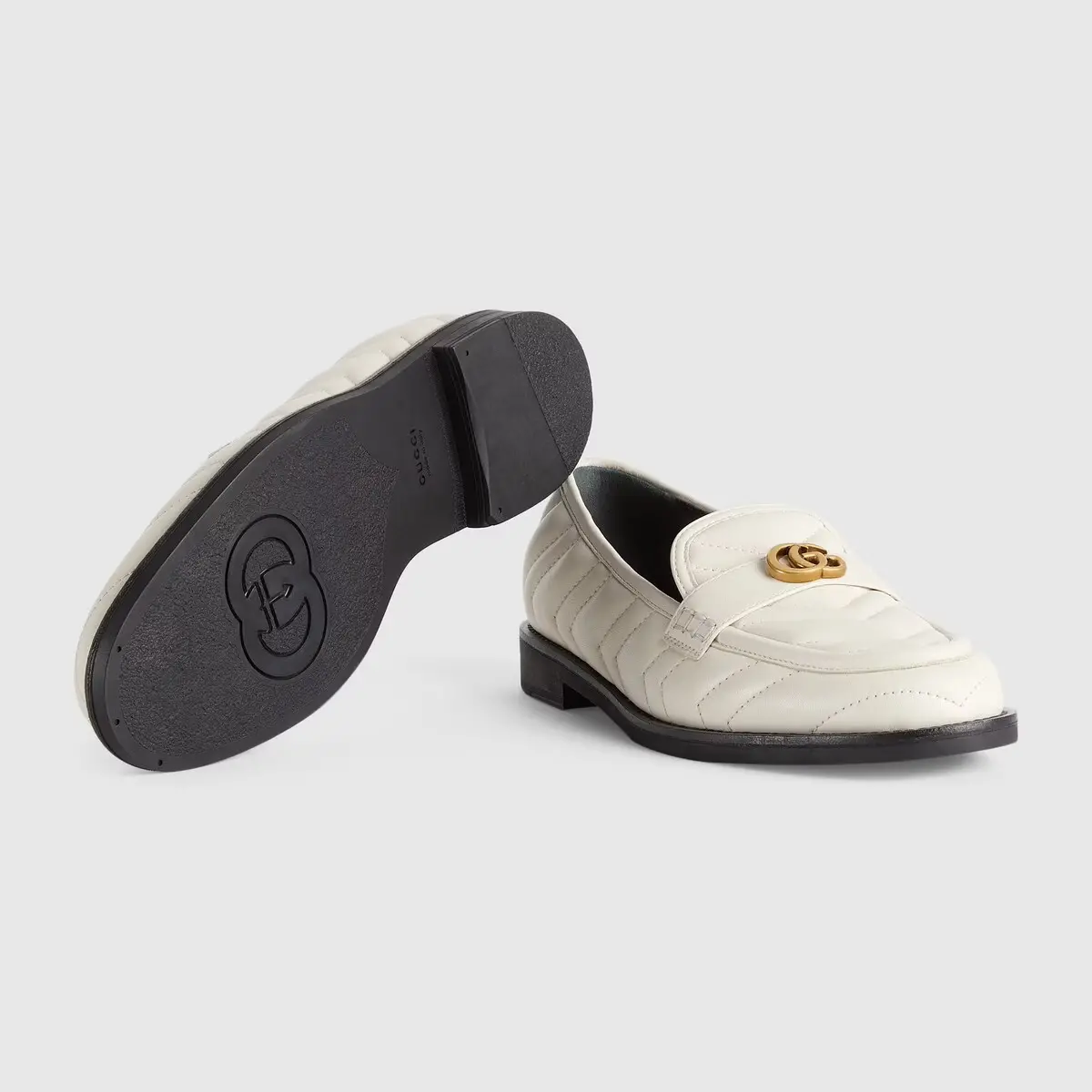 Alternative view of Giày Gucci Women's Loafer With Double G White 670399-BKO60-9022