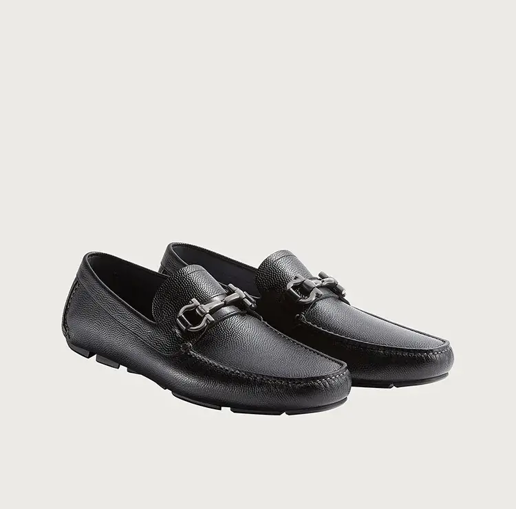 Alternative view of Giày Salvatore Ferragamo Driver Gancini 'Black' 024728-671739