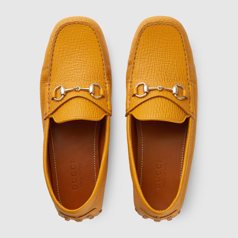 Giày Gucci Horsebit Driver 'Orange' 674254-UDU00-7744 - Ảnh 5