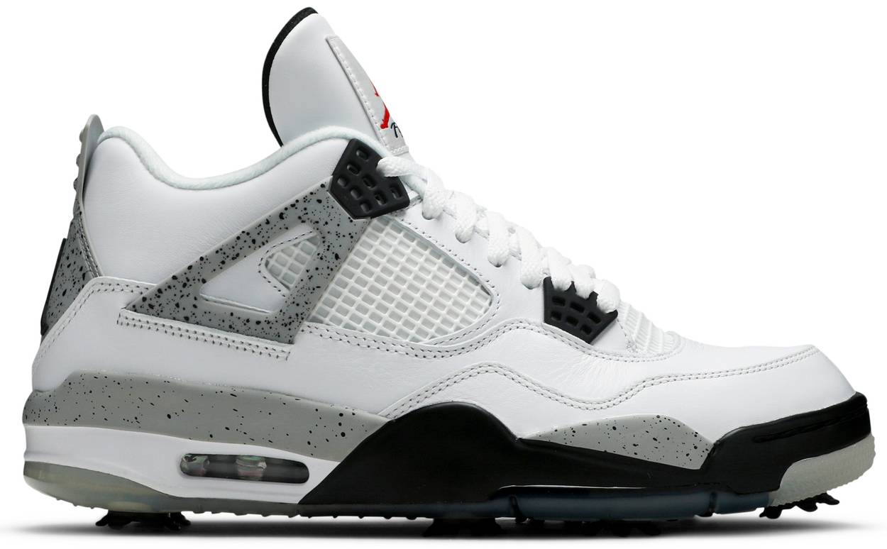 Giày Golf Nike Air Jordan 4 Golf 'White Cement' CU9981-100