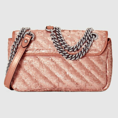 Túi Gucci GG Marmont Mini Bag Pink 446744-9SYWP-5966 - Ảnh 3