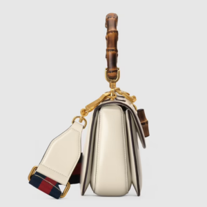Alternative view of Túi Gucci Small Top Handle With Bamboo White Leather ‎675797-10ODT-8454
