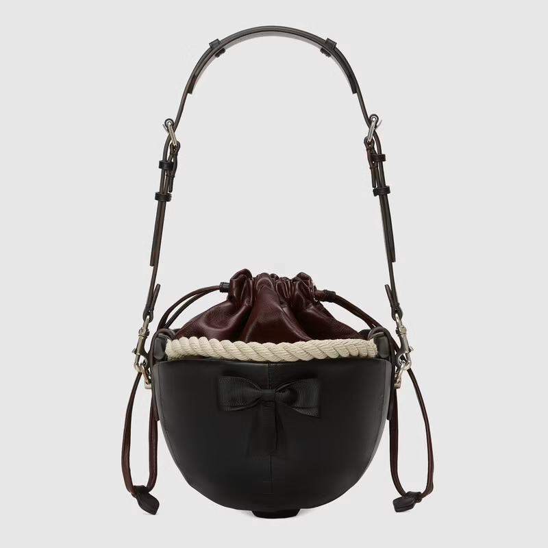 Túi Gucci Small Equesterian 'Black' 678474-B7EHN-8086 - Ảnh 3