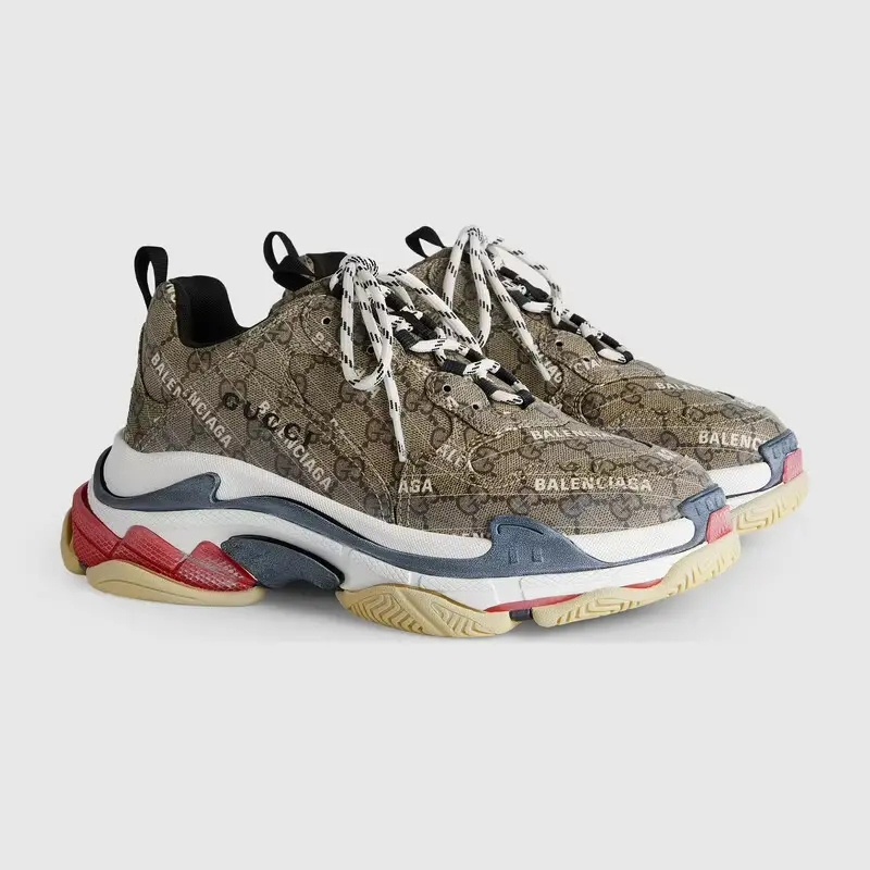 Giày Gucci Men's The Hacker Project Triple S Sneaker 681066-ULZ10-9795 - Ảnh 3