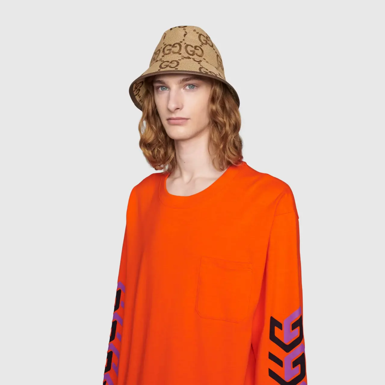 Mu Gucci Jumbo GG 'Camel' 681256-3HAGJ-2564