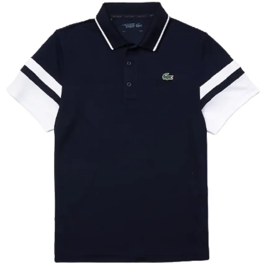Áo Men’s Lacoste Sport Striped Polo Shirt 'Dark Blue' DH9681-525