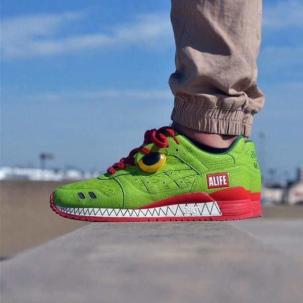 Giày Alife x Asics Gel Lyte 3 'Green Monster' HJ72F-85 - Ảnh 3