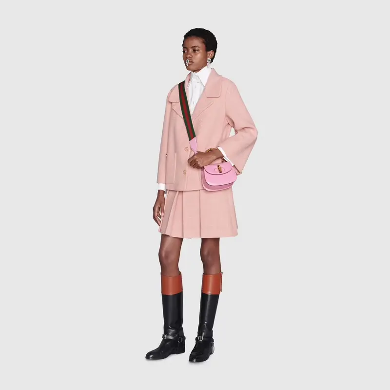 Alternative view of Túi Gucci Mini Top Handle With Bamboo Pink Leather ‎686864-10ODT-5467