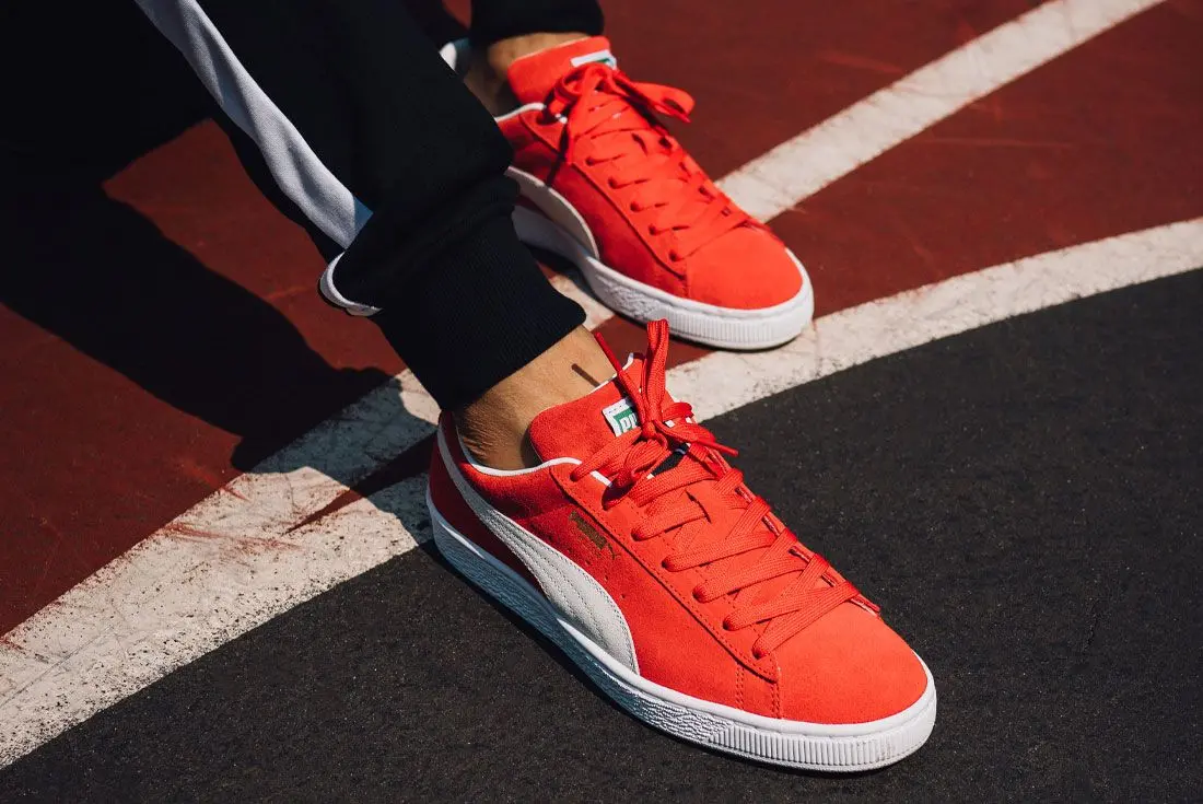 Alternative view of Giày Puma Suede Classic 21 Vibrant Orange 374915-14