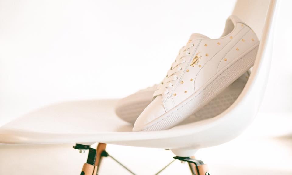 Giày Puma Basket Studs 'White' 369298-01 - Ảnh 5