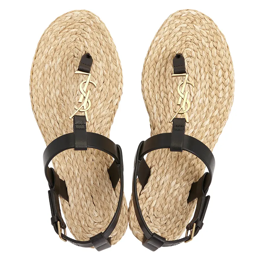 Dep Saint Laurent Monogram Cassandra Flat 'Beige' 688692-DWEDD-1000