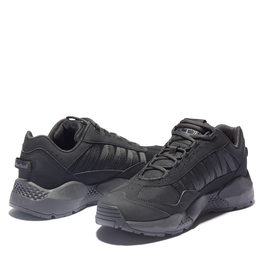 Giày Timberland Men's Black Leather Fabric Stitching A42G6 - Ảnh 3