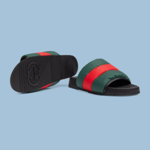 Dep Gucci Men's Padded Web Slide Sandal 'Black' 692387-UFR30-3060