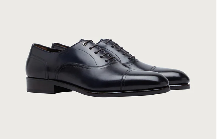 Alternative view of Giày Salvatore Ferragamo Gancini 'Dark Blue' 02B169-695157