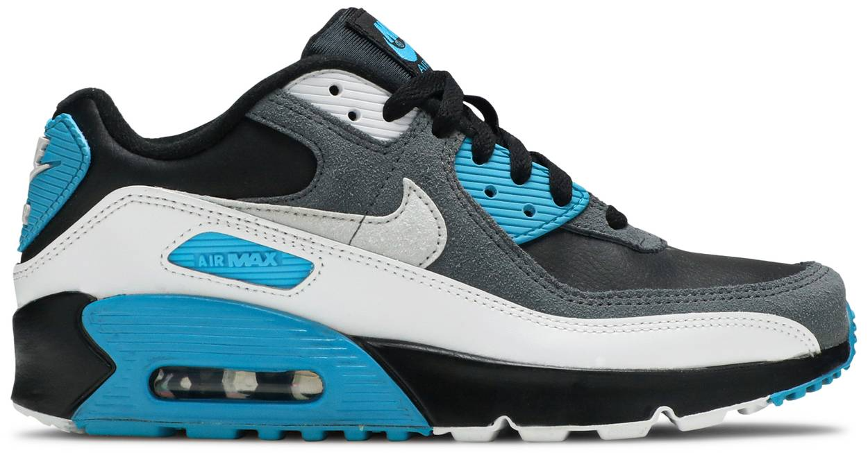 Giày Nike Air Max 90 Leather GS 'Black Dark Grey' CD6864-005