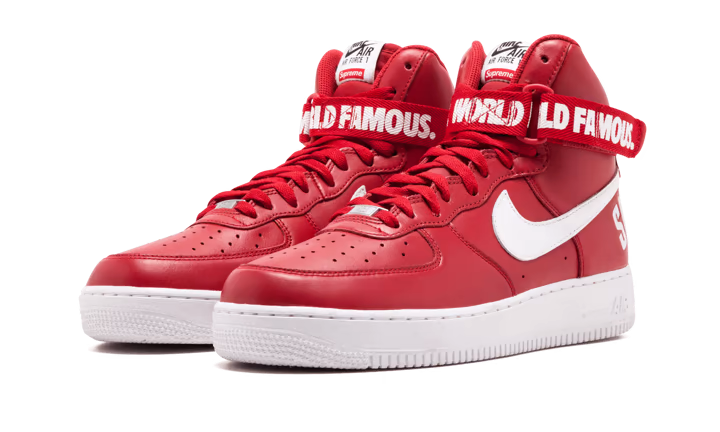 Giay Nike x Supreme Air Force 1 High 'World Famous Red' 698696-610