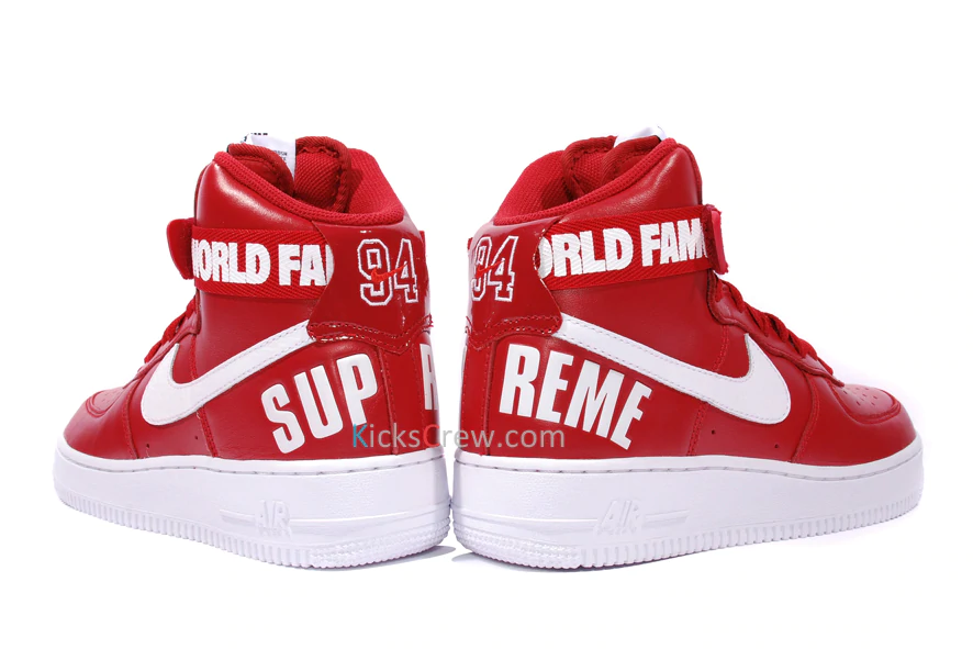 Giay Nike x Supreme Air Force 1 High 'World Famous Red' 698696-610