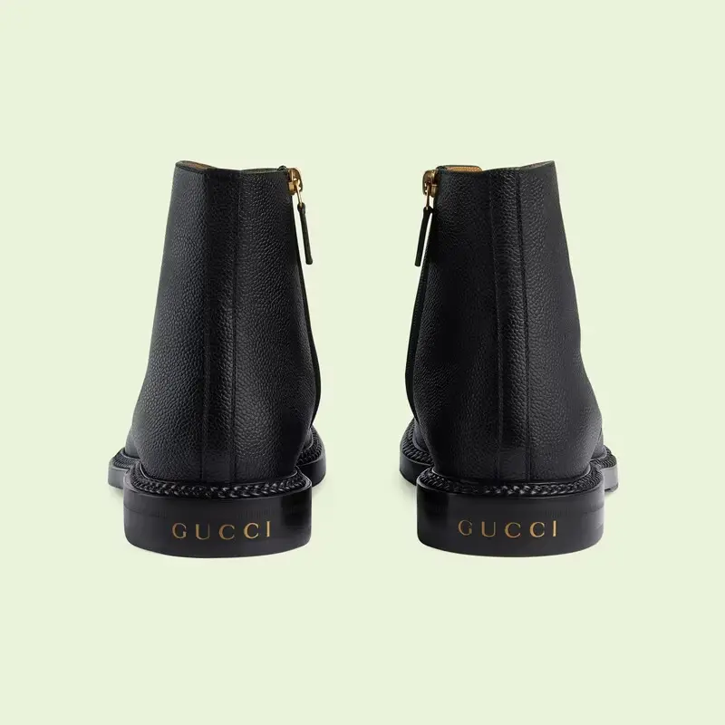 Giay Gucci Men's Ankle Boot 'Black' ‎699503-DHR00-1000