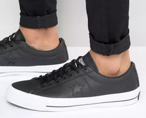 Alternative view of Giày Converse One Star Leather 'Black' 153714C