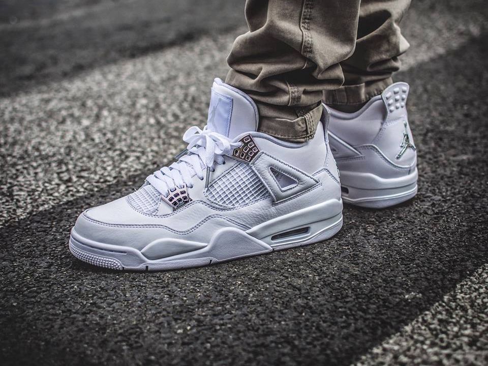 Giày Nike Air Jordan 4 Retro BG 'Pure Money' 408452-100 - Ảnh 4